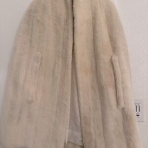 Off white one size vintage cape with opening for arms